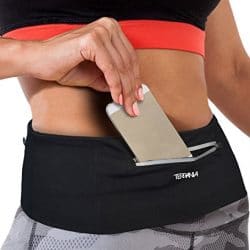 Tirrinia Unisex Running Belt Fanny Pack for iPhone X 6 7 8 Plus, Runner Workout Belt Waist Pack for Women and Men Walking Fitness Jogging Travel 1