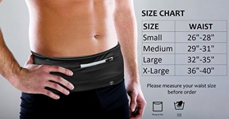 Tirrinia Unisex Running Belt Fanny Pack for iPhone X 6 7 8 Plus, Runner Workout Belt Waist Pack for Women and Men Walking Fitness Jogging Travel 5